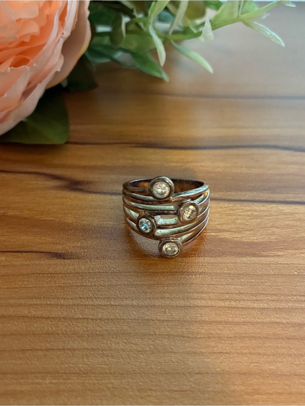 Premier Designs Silver-Tone Ridgeway Ring